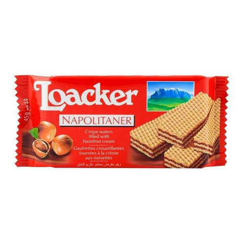 LOACKER NAPOLITANER HAZELNUT WAFER 45GM - Nazar Jan's Supermarket