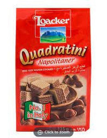 LOACKER QUADRATINI NAPOLITANER WAFER 125GM - Nazar Jan's Supermarket