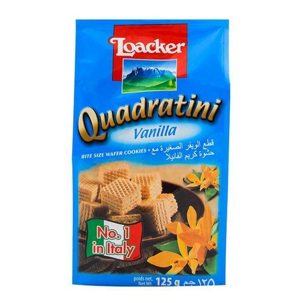 LOACKER QUADRATINI VANILLA WAFER 125GM - Nazar Jan's Supermarket