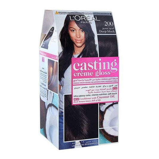 LOREAL CASTING HAIR COLOR DEEP BLACK CG 200 - Nazar Jan's Supermarket