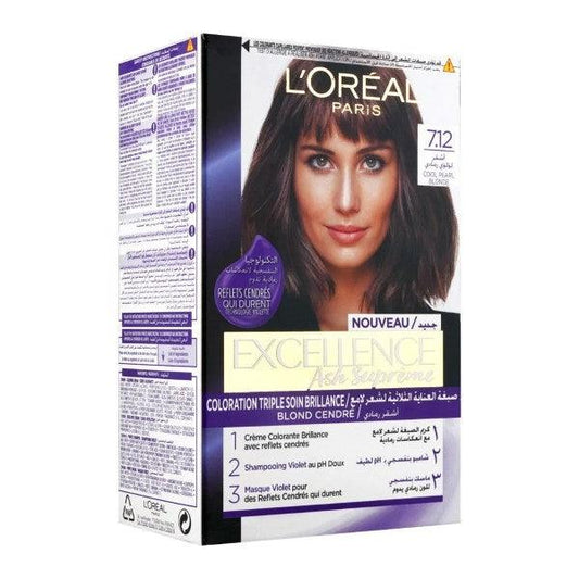 LOREAL EXCLLENCE HAIR COLOR 7.12 PERAL BLONDE - Nazar Jan's Supermarket
