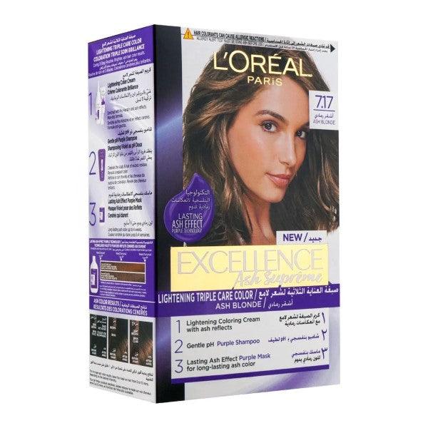 LOREAL EXCLLENCE HAIR COLOR 7.17 BLOND CENDRE - Nazar Jan's Supermarket