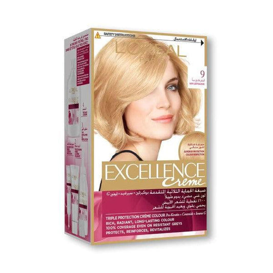 LOREAL EXCLLENCE HAIR COLOR 9 VERY LIGHT BLONDE - Nazar Jan's Supermarket