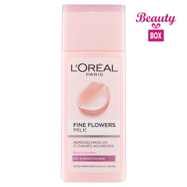LOREAL FINE FLOWERS MILK REMOVERS CLEANESES NOURISHES 200ML - Nazar Jan's Supermarket