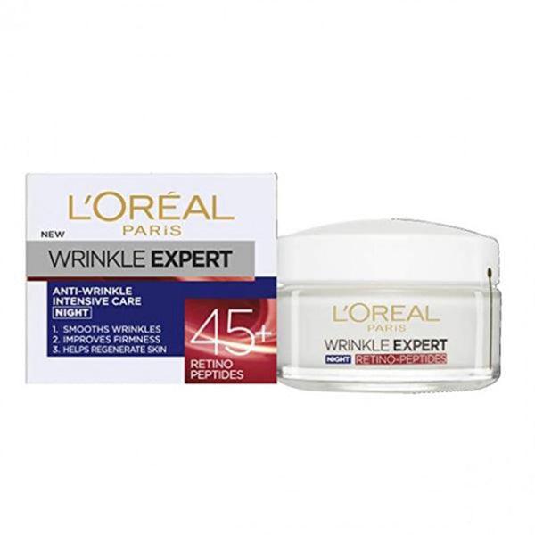 LOREAL WRINKLE EXPERT CREAM NIGHT 45+ 50ML - Nazar Jan's Supermarket