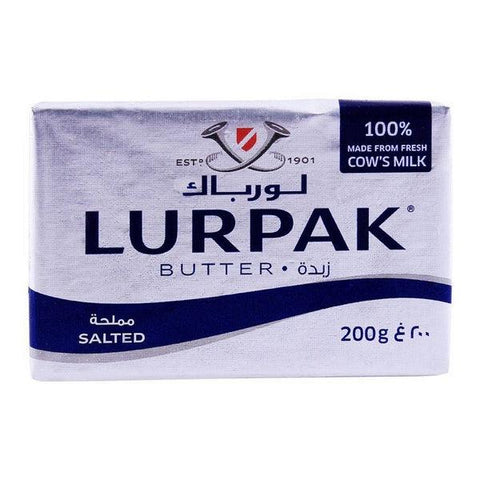 LURPAK SALTED BUTTER 200GM - Nazar Jan's Supermarket