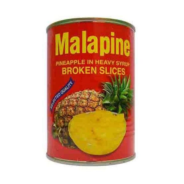 MALAPINE PINEAPPLE IN SYRUP BROKEN SLICES 565GM – Nazar Jan's Supermarket