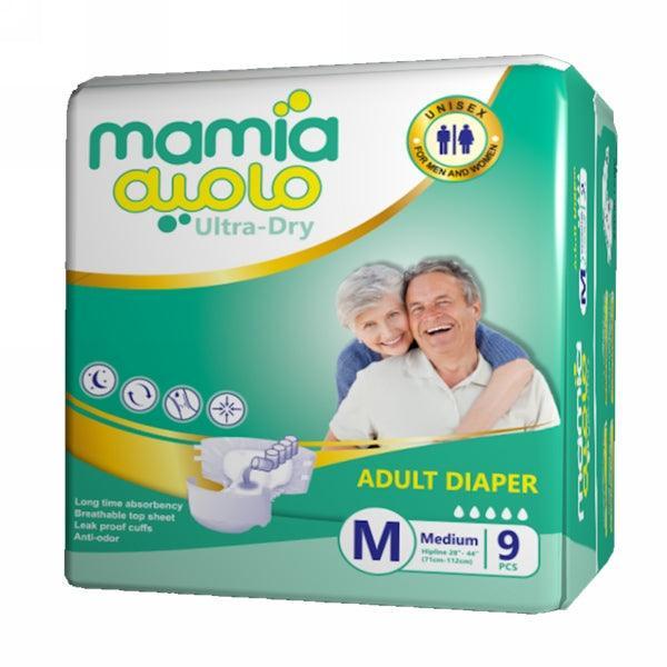 MAMIA ADULT DIAPER MEDIUM 9PCS - Nazar Jan's Supermarket