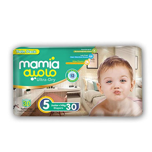 MAMIA TWIN PACK 5 JUNIOR DAIPERS 30PCS - Nazar Jan's Supermarket