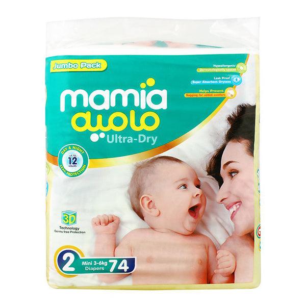 MAMIA ULTRA DRY MINI 3-6KG SIZE 2 74PCS - Nazar Jan's Supermarket