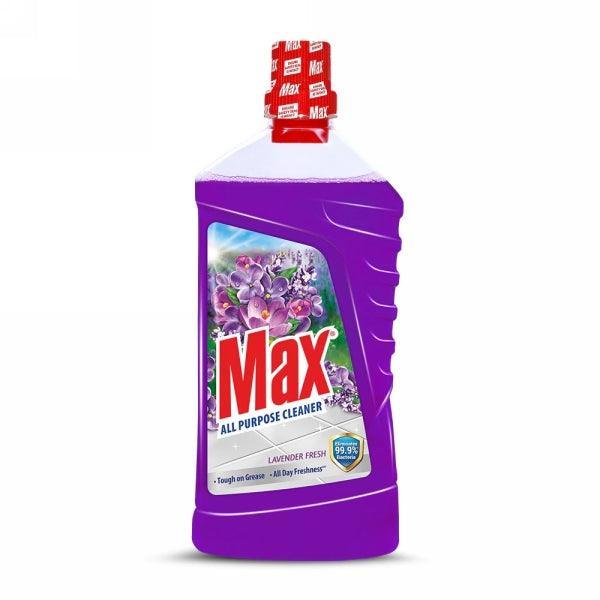 MAX ALL PURPOSE CLEANER LAVENDER 1000ML GET 200ML FREE - Nazar Jan's Supermarket