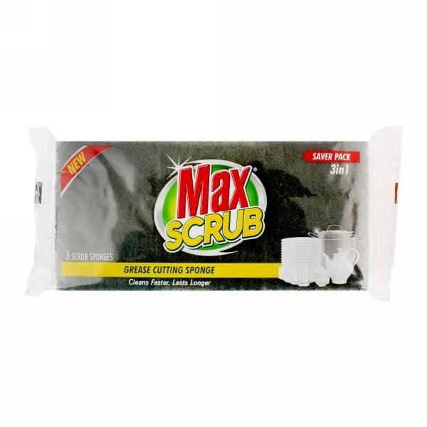 MAX SCRUB GREASE CUTTING SPONGE 3IN1 - Nazar Jan's Supermarket