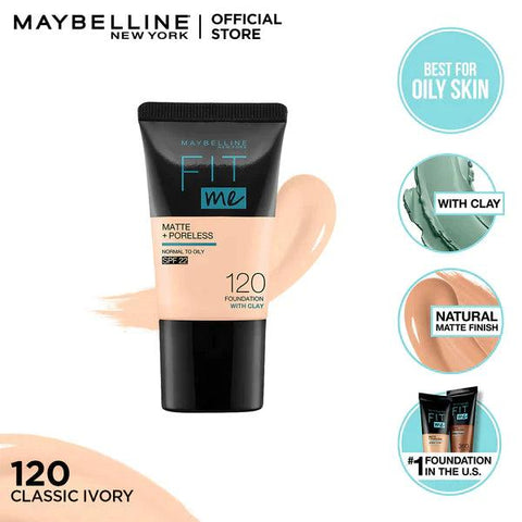 MAYBELLINE FIT ME FOUNDATION 120 18ML - Nazar Jan's Supermarket