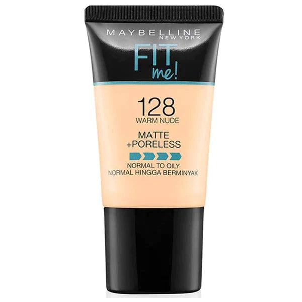 MAYBELLINE FIT ME FOUNDATION 128 WARM NUDE 18ML - Nazar Jan's Supermarket