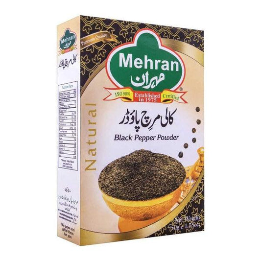 MEHRAN KALI MIRCH POWDER 50GM - Nazar Jan's Supermarket