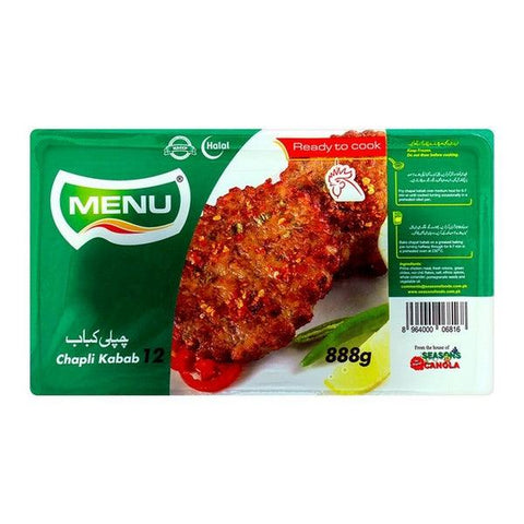 MENU CHAPLI KABAB 12 PCS 888GM - Nazar Jan's Supermarket