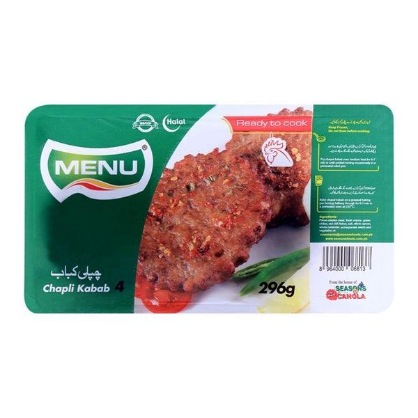 MENU CHAPLI KABAB 4PCS 296G - Nazar Jan's Supermarket