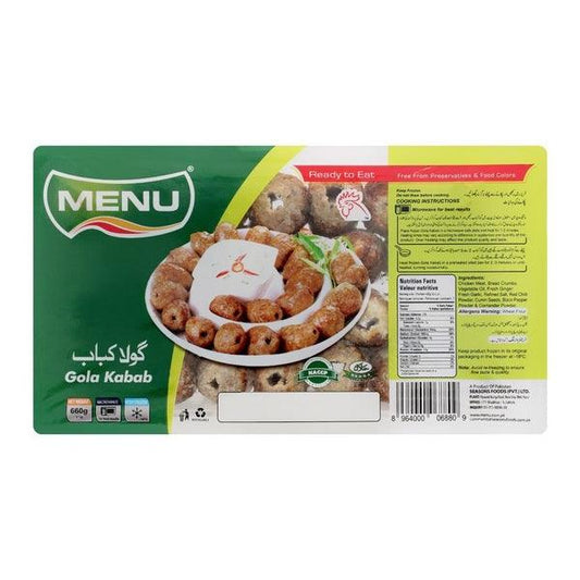 MENU GOLA KABAB 660G - Nazar Jan's Supermarket