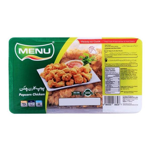 MENU POPCORN CHICKEN 780GM - Nazar Jan's Supermarket