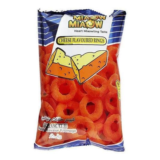 MIAOW MIAOW SNACKS CHEESE RINGS 60G - Nazar Jan's Supermarket