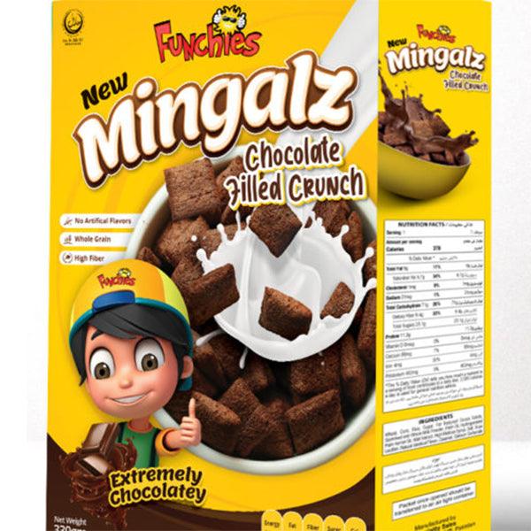 MINGALZ CHOCOLATE FILLED CRUNCH 300GM - Nazar Jan's Supermarket