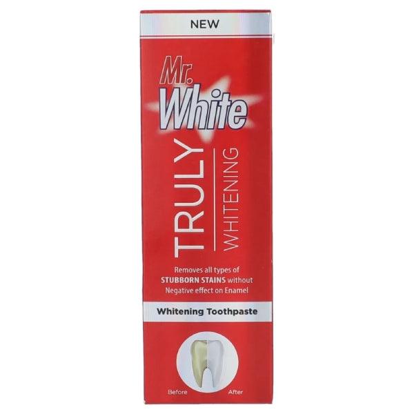 MISTER WHITE TRULY WHITENING RED TOOTH PASTE 120GM - Nazar Jan's Supermarket
