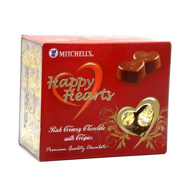 MITCHELL'S HAPPY HEARTS CHOCOLATE 50PCS 7.5GM - Nazar Jan's Supermarket