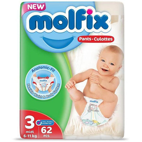 MOFLIX PANTS CULOTTES ANATOMIC-FIT 3MIDI 62PCS - Nazar Jan's Supermarket