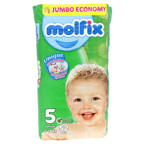 MOLFIX JUMBO ECONOMY 5 JUNIOR DIAPER 48PCS - Nazar Jan's Supermarket