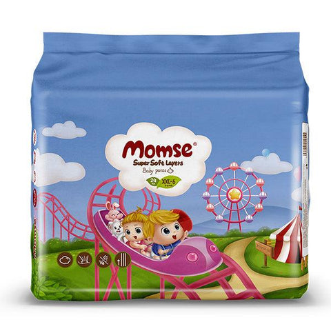 MOMSE BABY PANTS DIAPERS XXL-6 24PCS - Nazar Jan's Supermarket