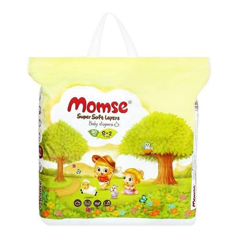 MOMSE DIAPERS SMALL S-2 40PCS - Nazar Jan's Supermarket