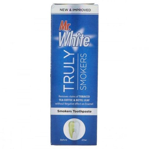 MR.WHITE TRULY SMOKERS TOOTH PASTE 70GM - Nazar Jan's Supermarket