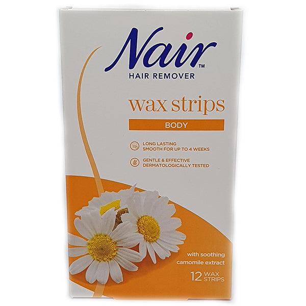 NAIR HAIR REMOVER BODY WAX STRIPS 20 - Nazar Jan's Supermarket