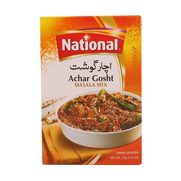 NATIONAL ACHAR GOSHT MASALA 50G - Nazar Jan's Supermarket