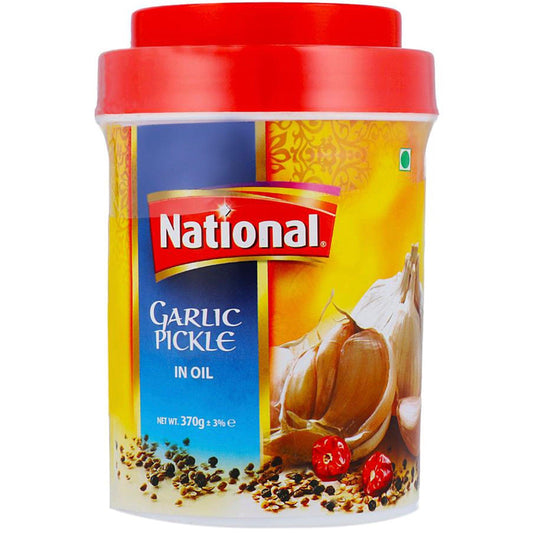 NATIONAL GARLIC PICKLE IN OIL 370GM - Nazar Jan's Supermarket