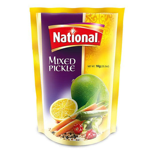 NATIONAL MIXED PICKLE POUCH 1KG - Nazar Jan's Supermarket
