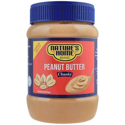 NATURE`S HOME PEANUT BUTTER CHUNKY 510G - Nazar Jan's Supermarket