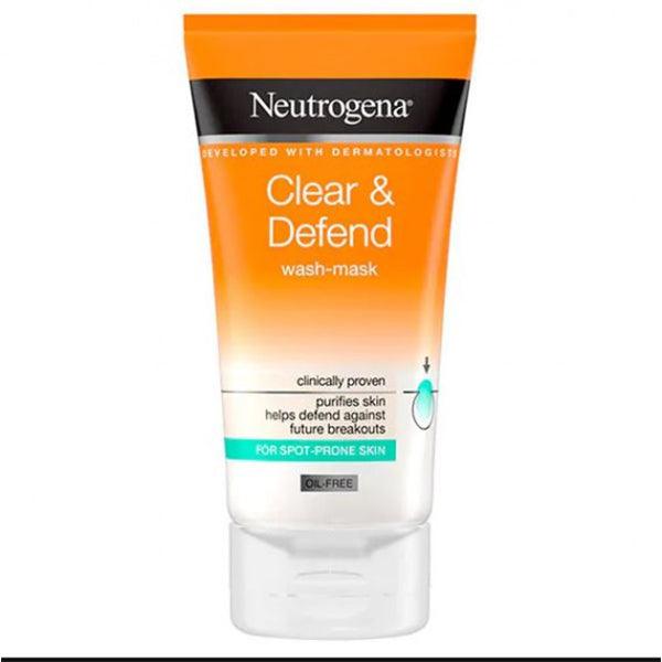 NEUTROGENA CLEAR & DEFEND WASH MASK 150ML - Nazar Jan's Supermarket