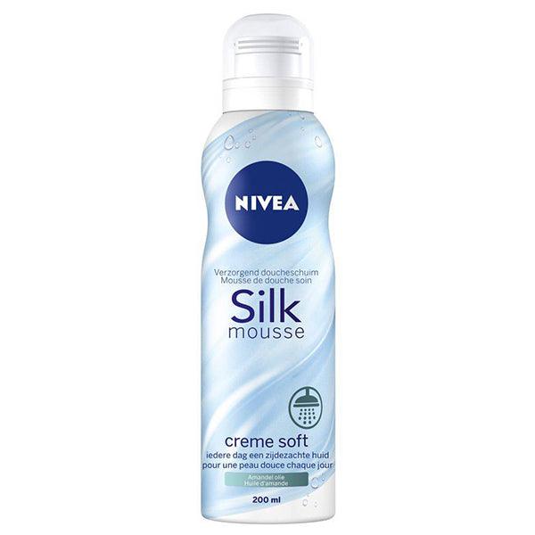 NIVEA CARE SHOWER SILK MOUSE CREME SOFT 200ML - Nazar Jan's Supermarket