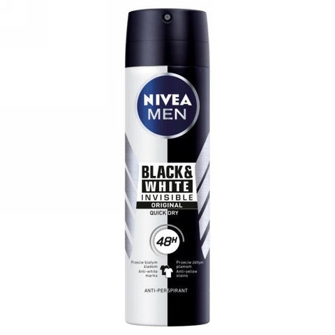 NIVEA MEN BLACK & WHITE INVISIBLE B/S 150ML - Nazar Jan's Supermarket