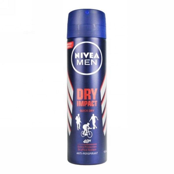 NIVEA MEN DRY IMPACT BODY SPRAY 150ML - Nazar Jan's Supermarket