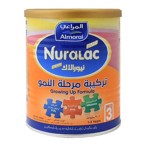 NURALAC GROWING UP FORMULA 1-3 YEAR 3 400GM - Nazar Jan's Supermarket