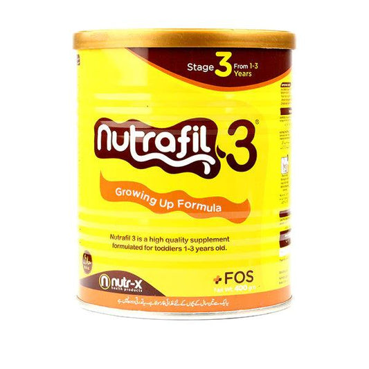 NUTRAFIL GROWING UP FORMULA STAGE 3 FROM 1-3YEAR 400GM - Nazar Jan's Supermarket
