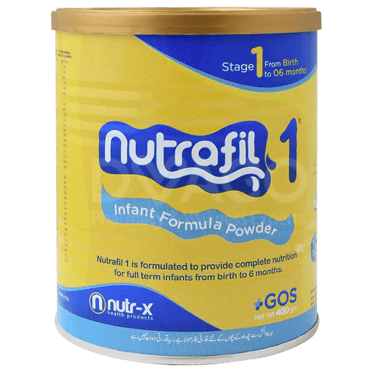 NUTRAFIL INFANT FORMULA STAGE 1 FROM BITH TO 6 MONTH 400GM - Nazar Jan's Supermarket