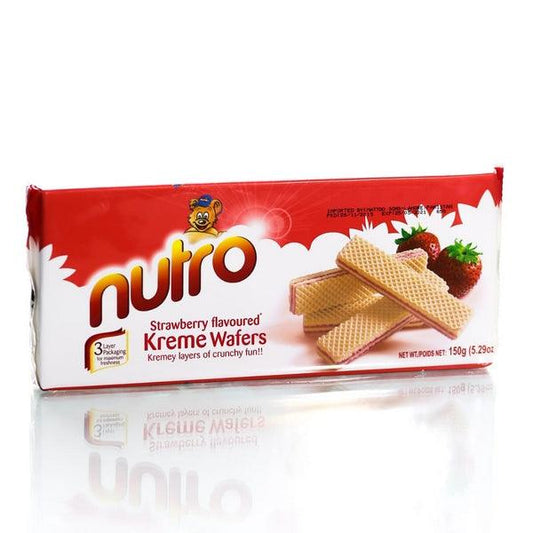 NUTRO KREME WAFERS STRAWBERRY 150G - Nazar Jan's Supermarket