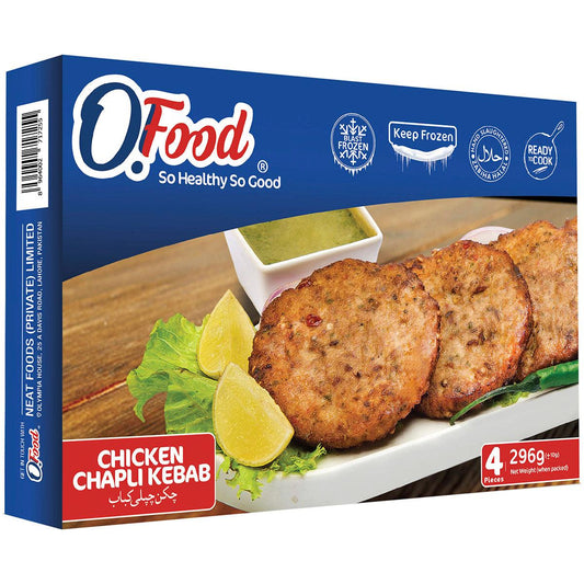 O.FOOD CHICKEN CHAPLI KEBAB 4PCS - Nazar Jan's Supermarket