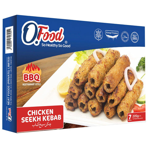 O.FOOD CHICKEN SEEKH KEBAB 7 PCS - Nazar Jan's Supermarket