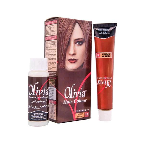 OLIVIA HAIR COLOR CPPER BROWN 11 - Nazar Jan's Supermarket