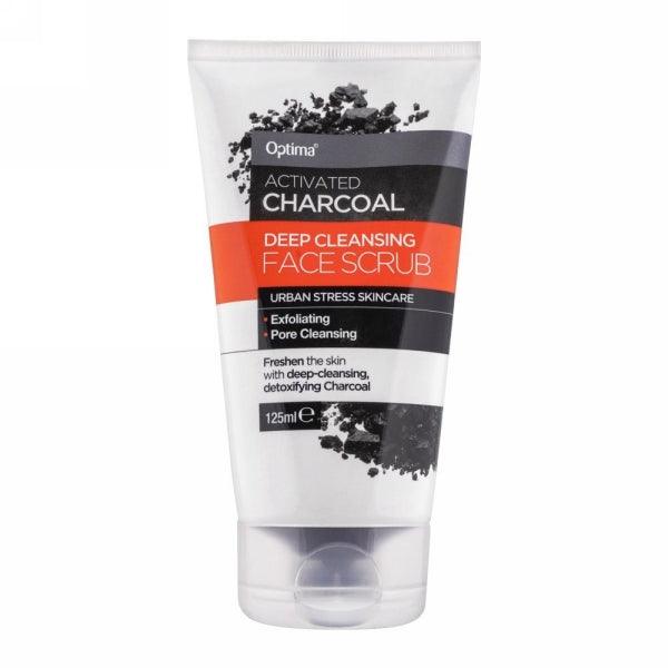 OPTIMA ACTIVATED CHARCOAL FACE SCRUB 125ML - Nazar Jan's Supermarket