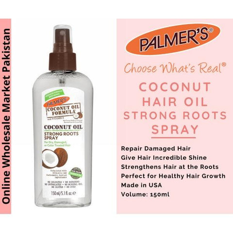 PALMERS COCOUNT OIL STRONG ROOTS SPRAY 150ML - Nazar Jan's Supermarket